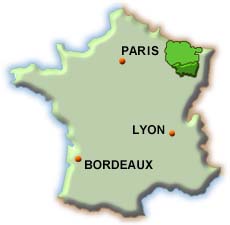Carte de France / Lorraine